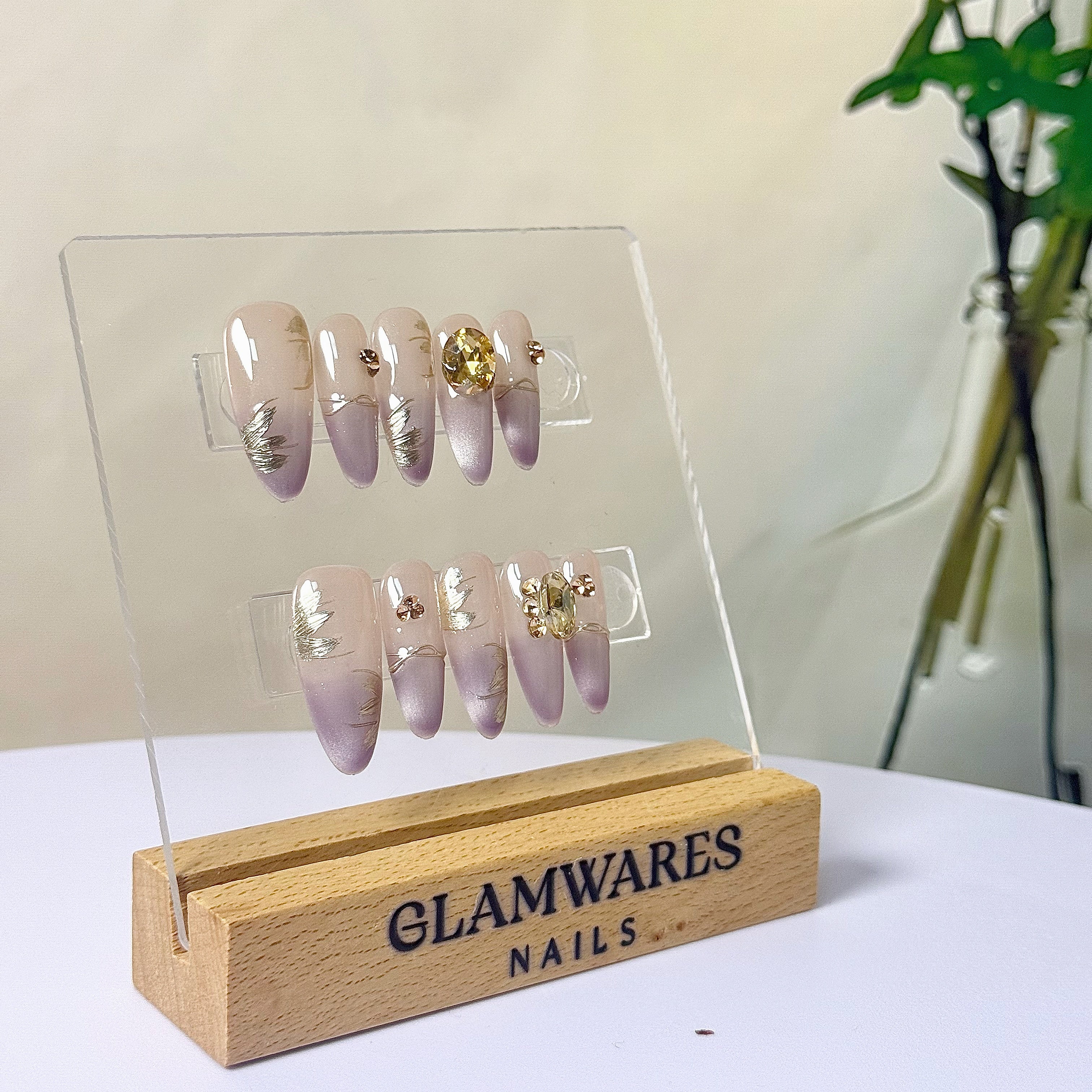Cat Eye/Autumn Twilight Leaves(Handmade)