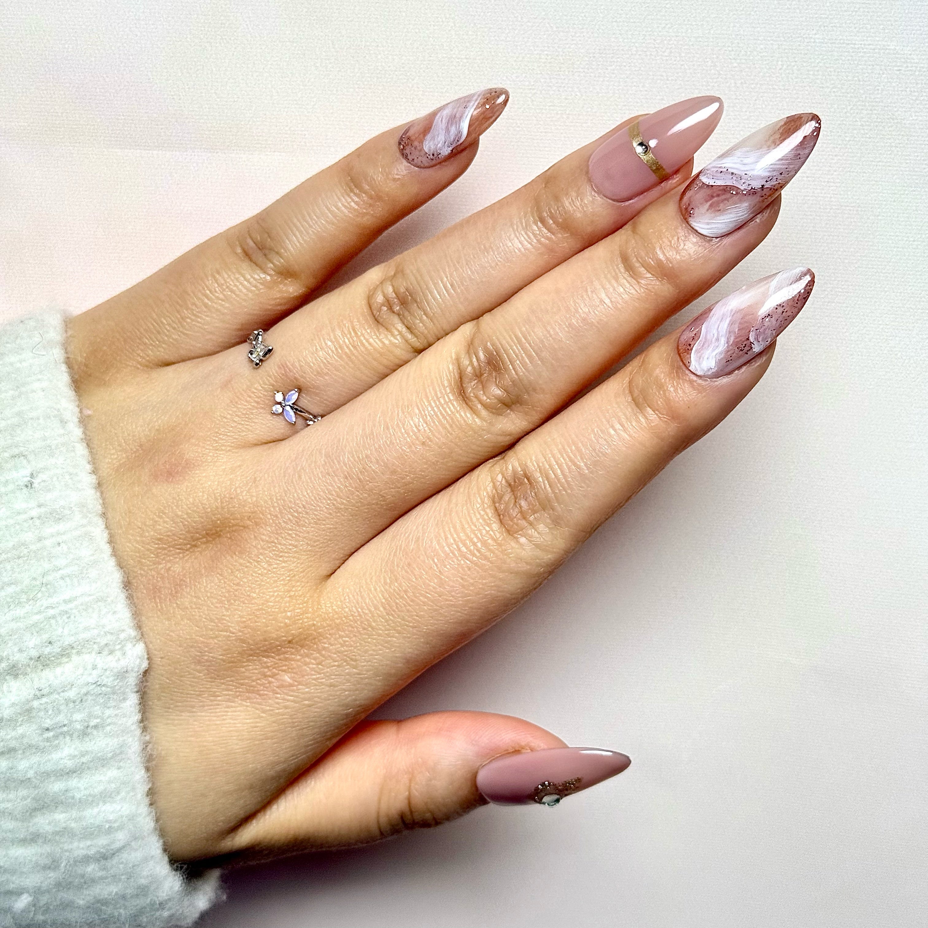 Glossy Marble Swirl(Handmade)