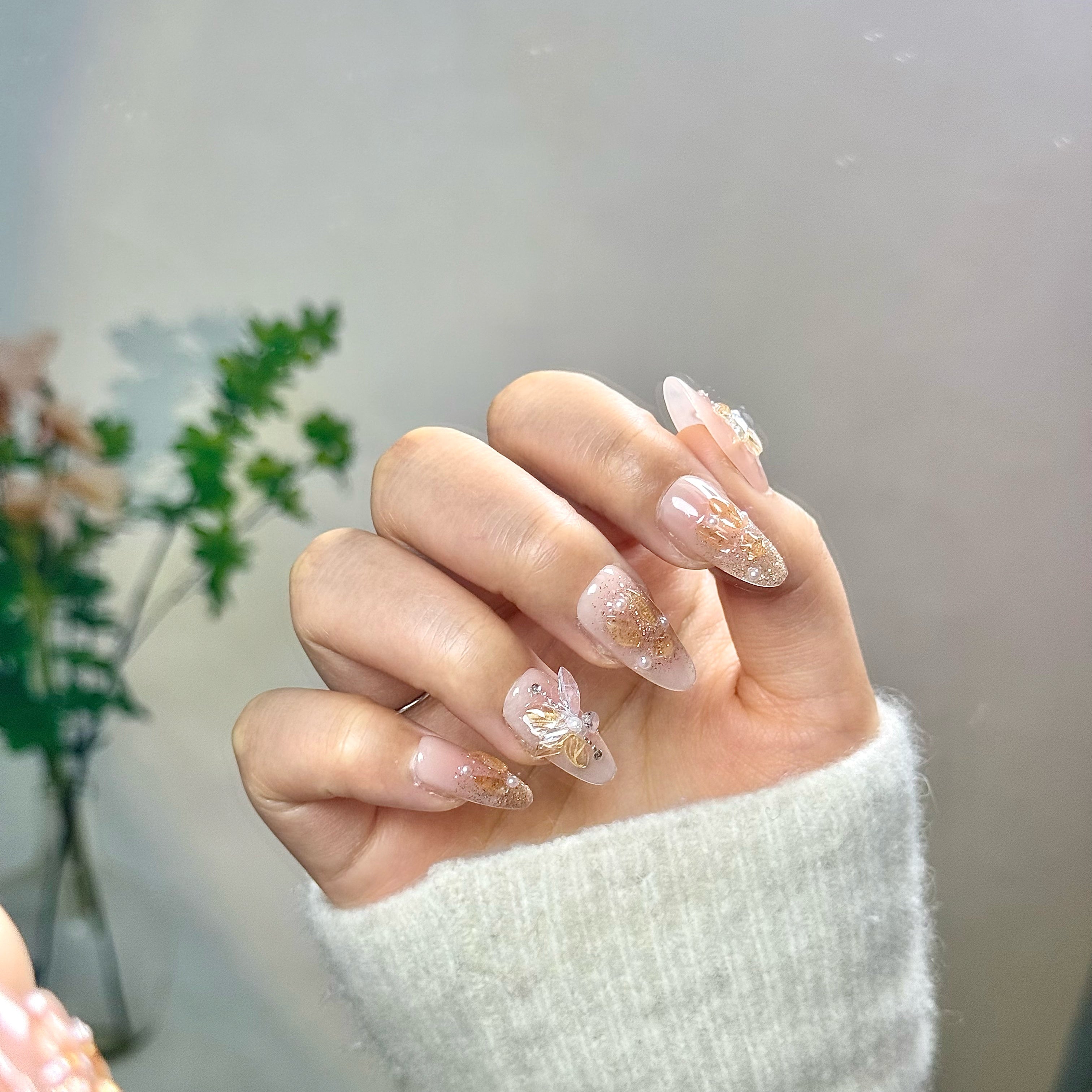 Champagne Butterfly(Handmade)