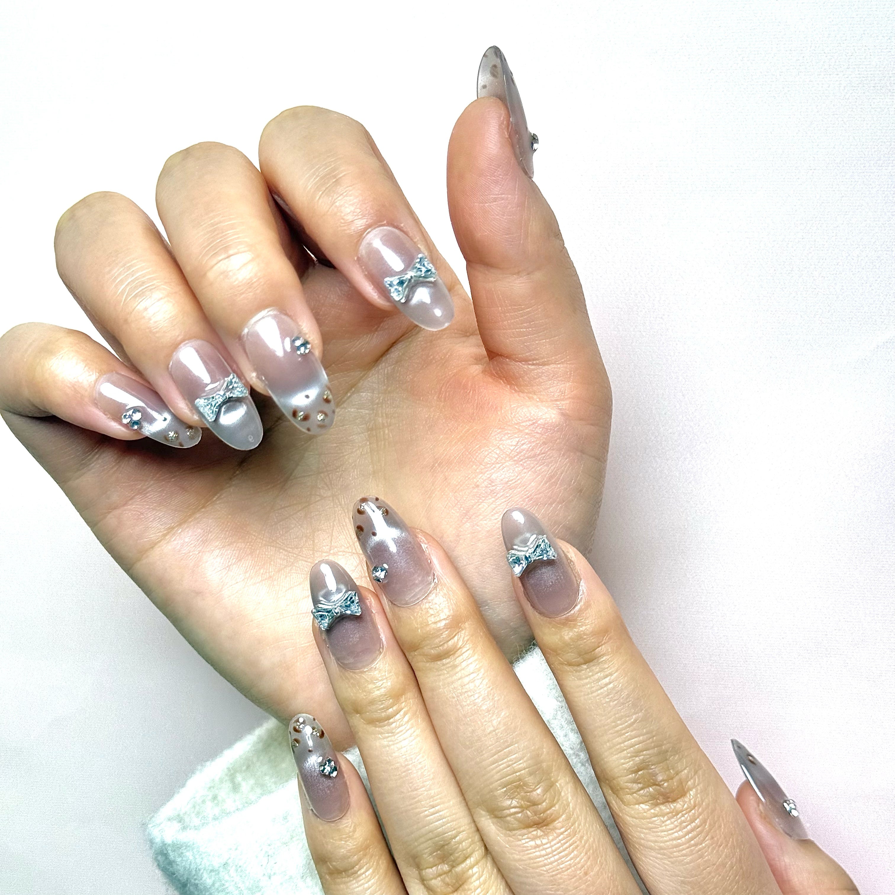 Cat Eye/Milk Gray Leopard(Handmade)