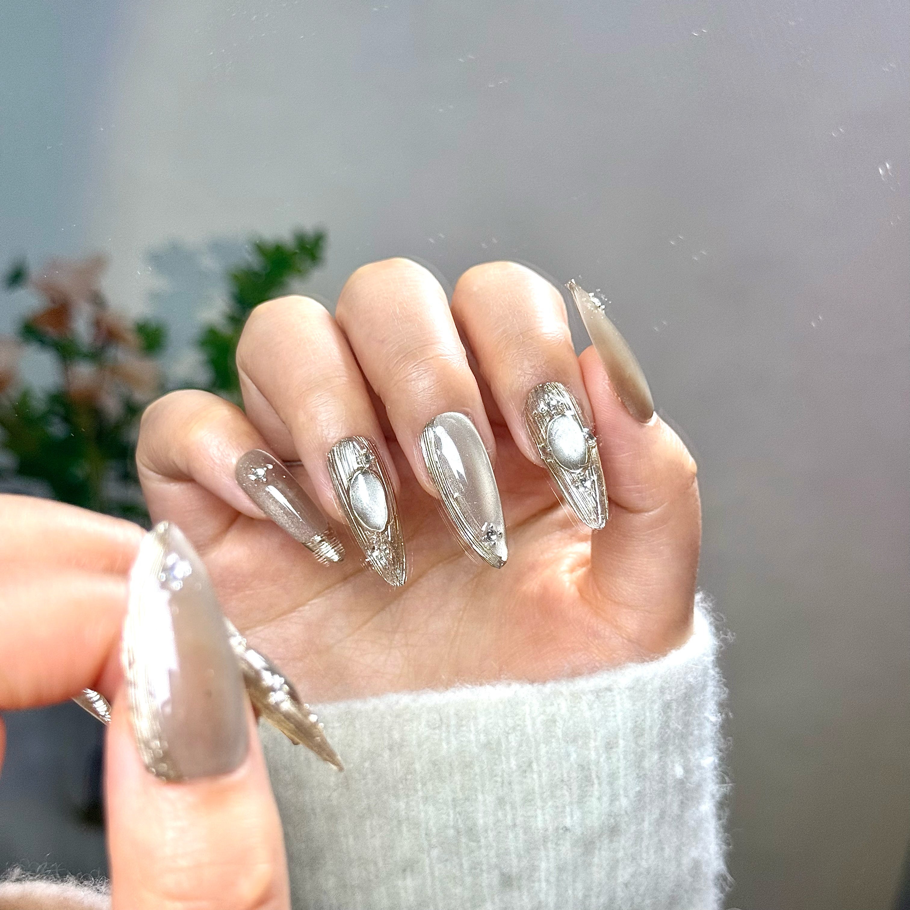 Cat Eye/Champagne Gold Luxe(Handmade)